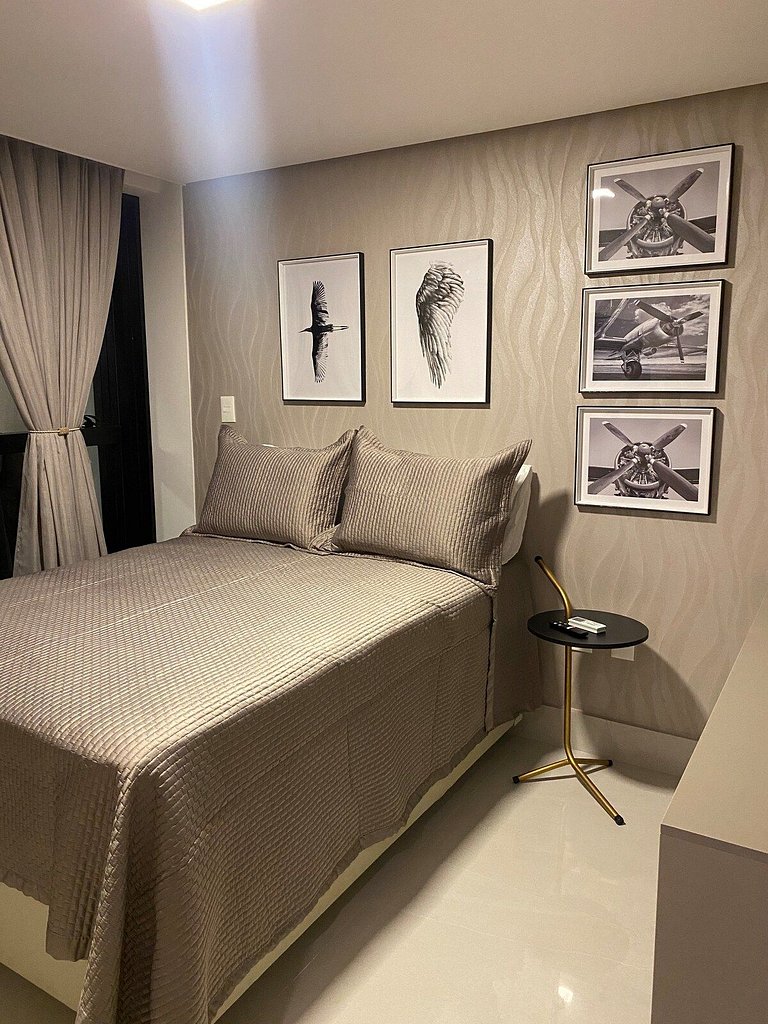 Apartamento Beira Mar do Cabo Branco, 2 suites