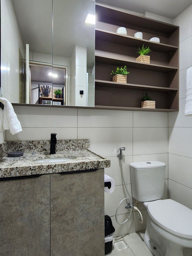 Apartamento Pe na Areia Porteira fechada 1