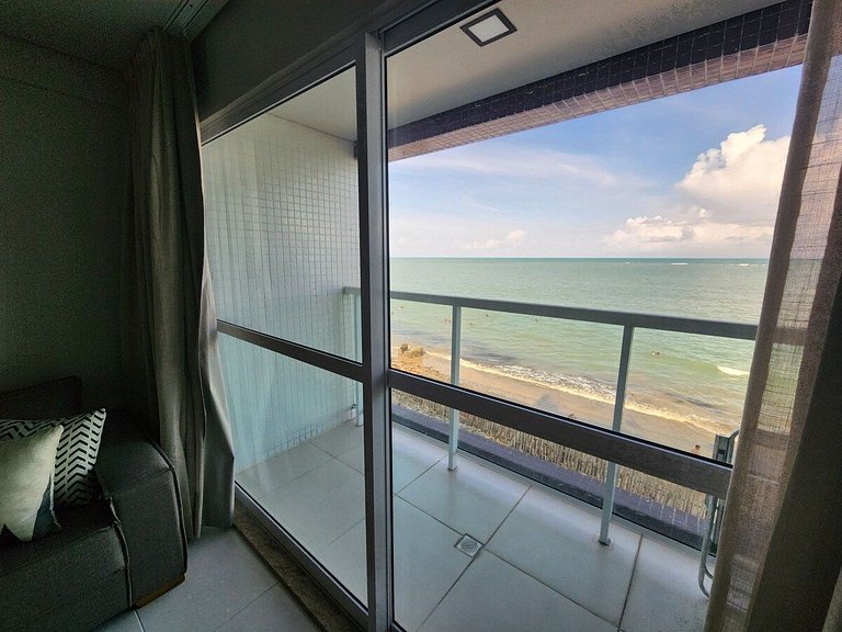 Apartamento Pe na Areia Porteira fechada 1