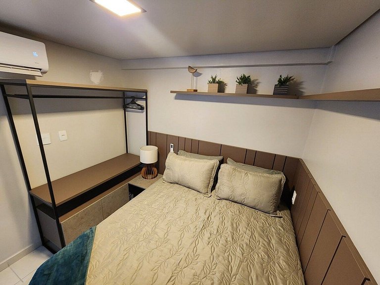 Apartamento Pe na Areia Porteira fechada 1