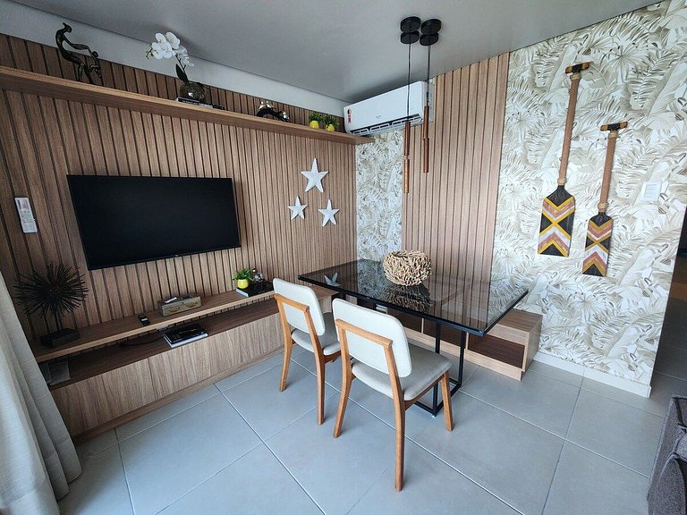 Apartamento Pe na Areia Porteira fechada 1