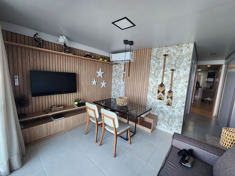 Apartamento Pe na Areia Porteira fechada 1
