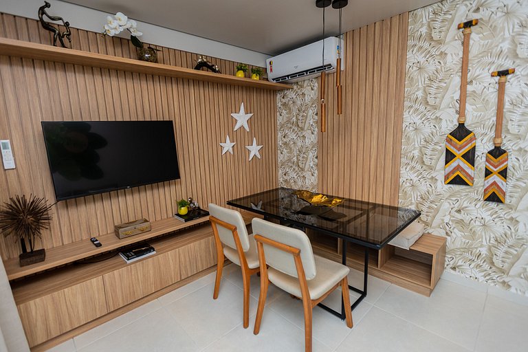 Apartamento Pe na Areia Porteira fechada 1