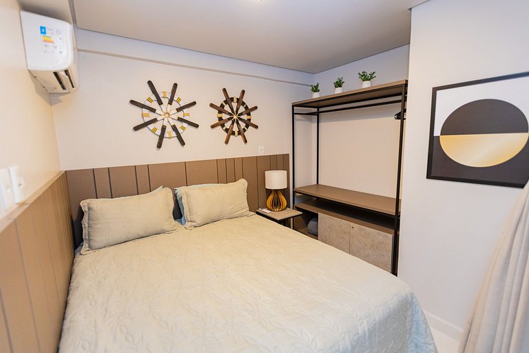 Apartamento Pe na Areia Porteira fechada 1
