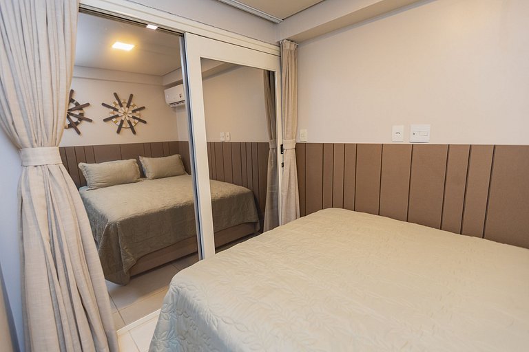 Apartamento Pe na Areia Porteira fechada 1