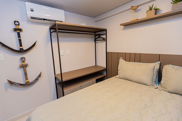 Apartamento Pe na Areia Porteira fechada 1