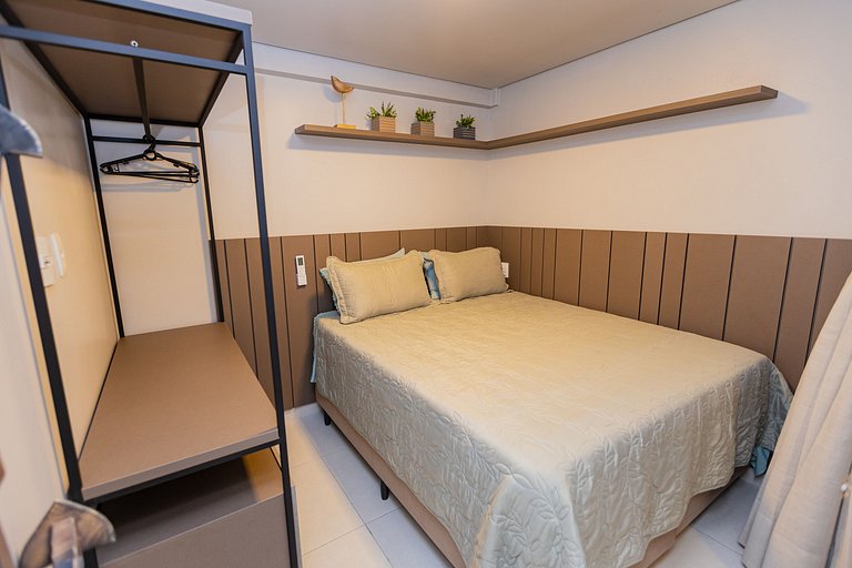 Apartamento Pe na Areia Porteira fechada 1