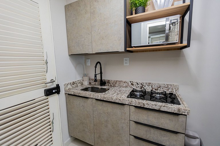 Apartamento Pe na Areia Porteira fechada 1