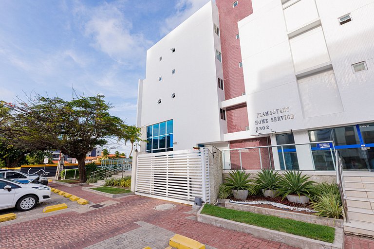 Lindo apartamento pé na areia
