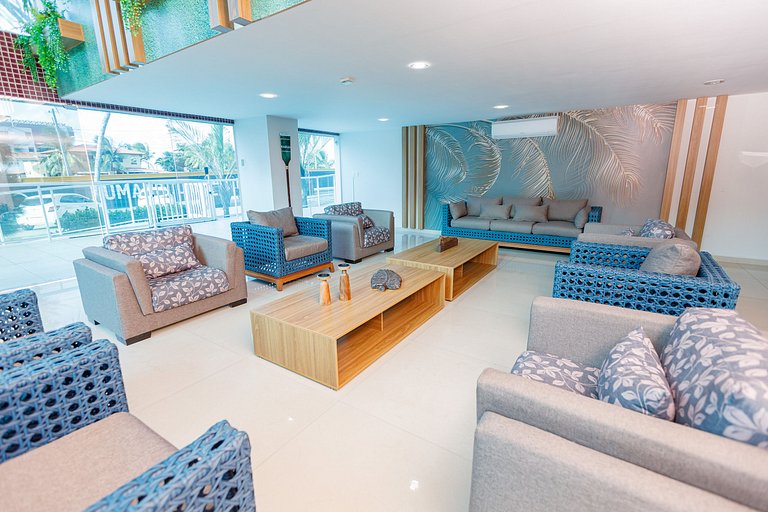 Lindo apartamento pé na areia