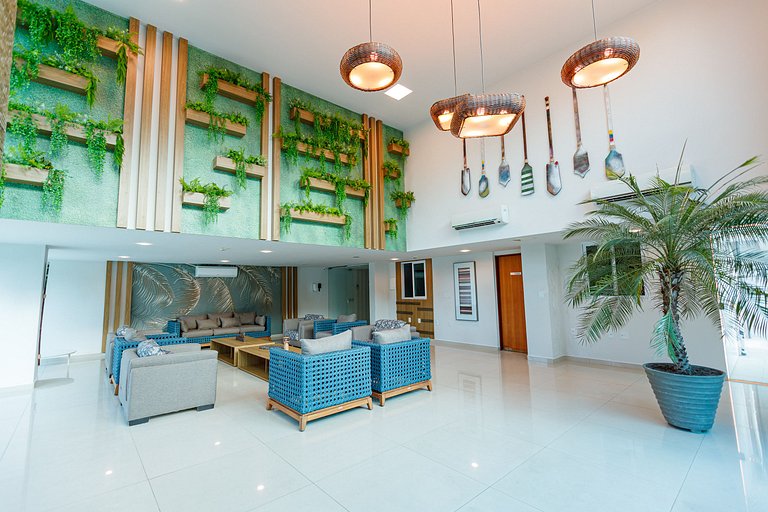Lindo apartamento pé na areia