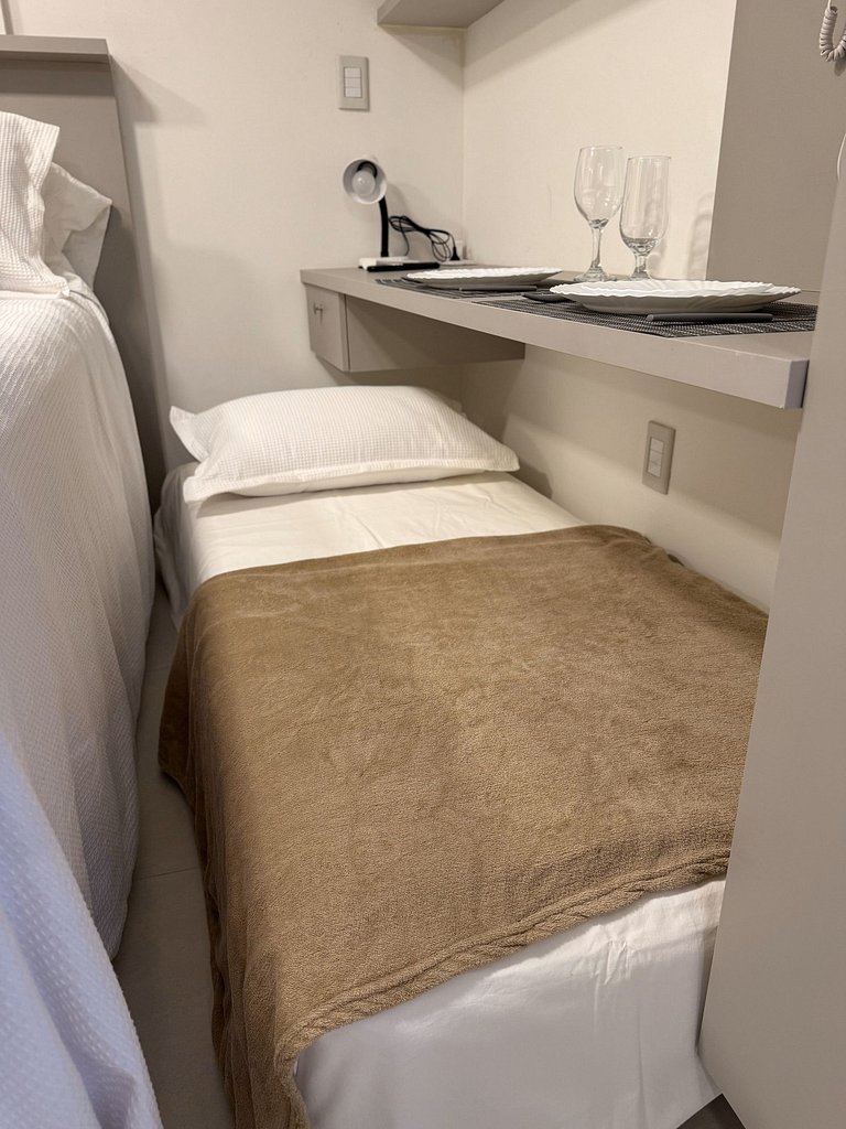 Flat Cabo Branco Aurea 50m do mar 411