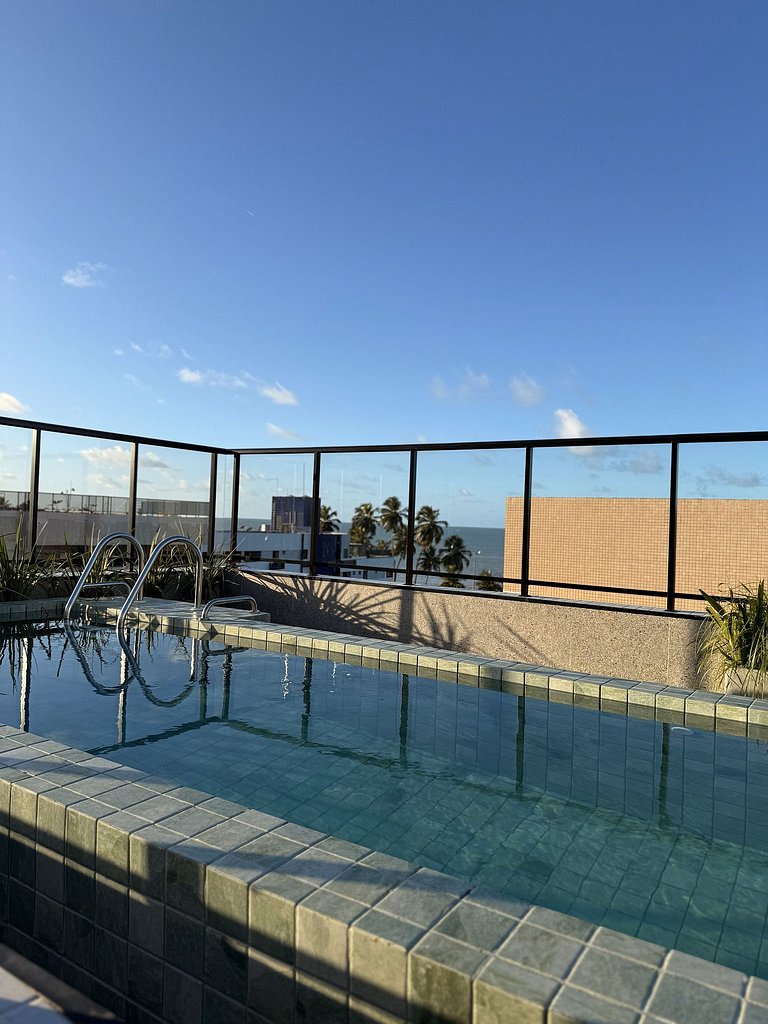 Flat Cabo Branco Aurea 50m do mar 602