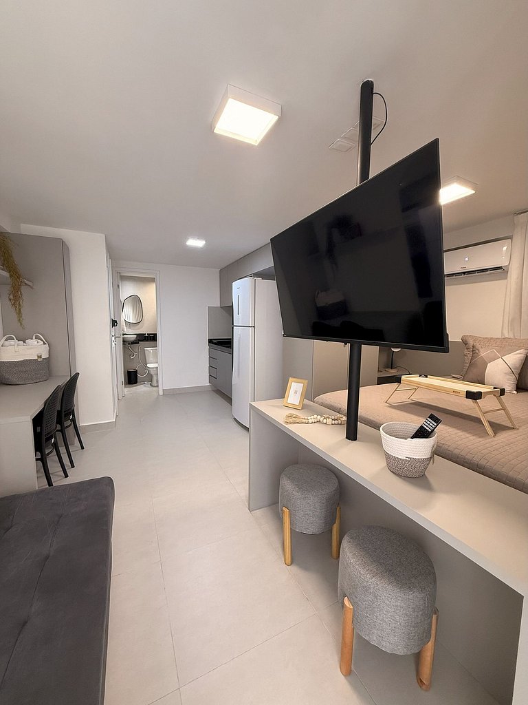 Flat Cabo Branco Aurea 50m do mar 402