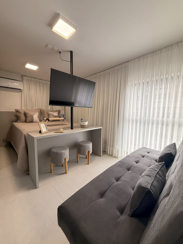 Flat Cabo Branco Aurea 50m do mar 402