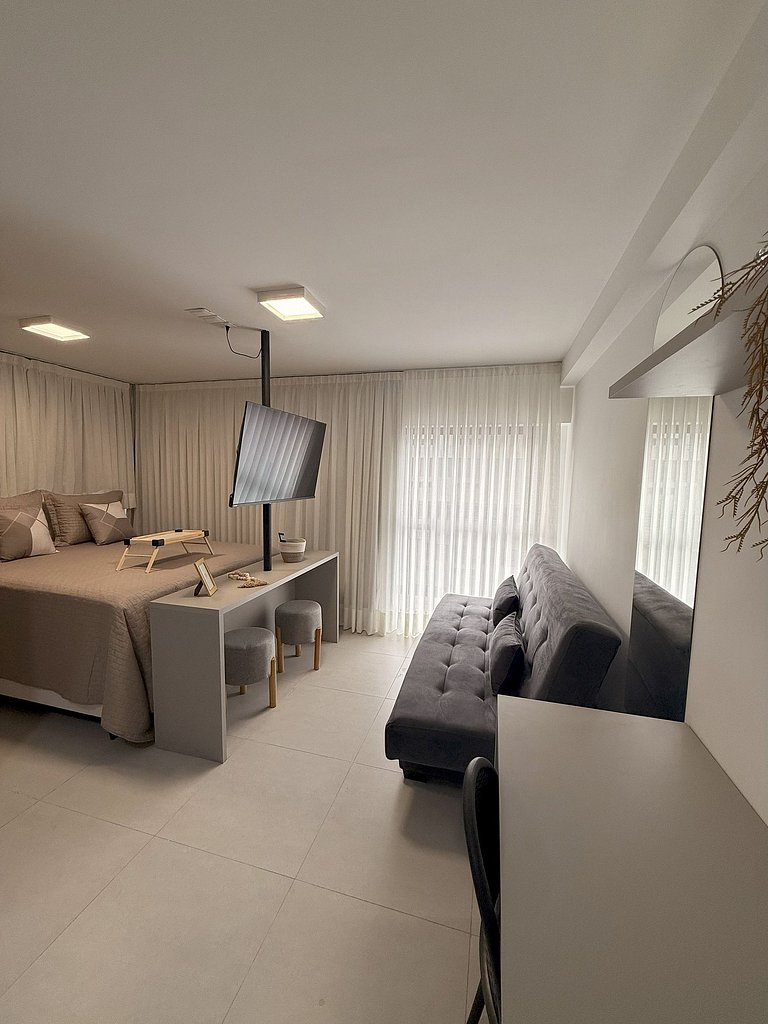 Flat Cabo Branco Aurea 50m do mar 402