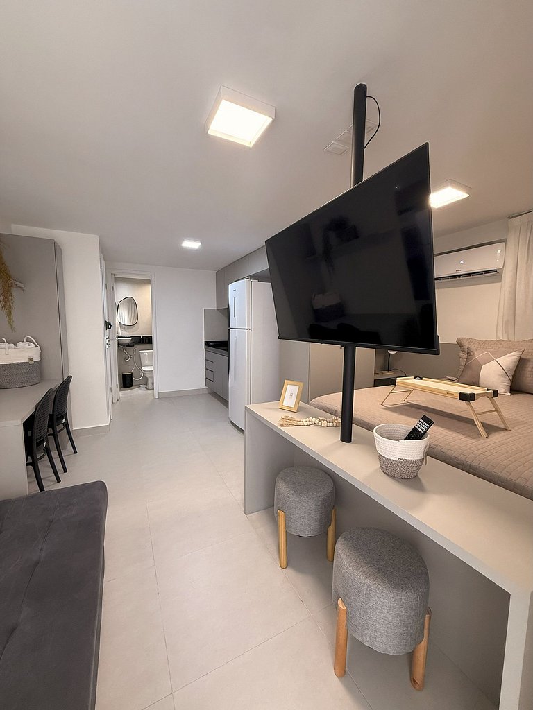 Flat Cabo Branco Aurea 50m do mar 402