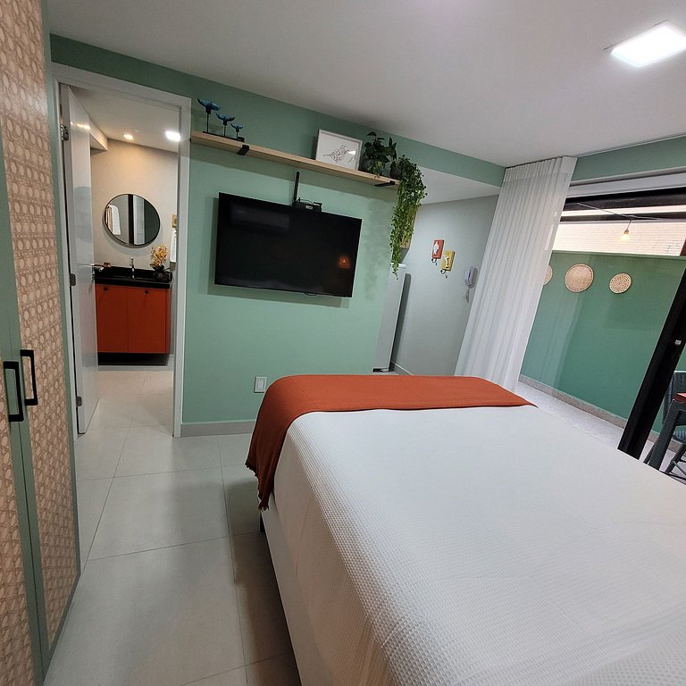 Flat Aurea Cabo Branco 50m do mar 104