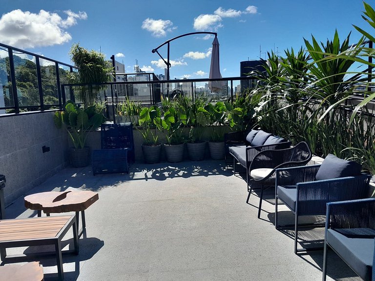 Luxo Cabo Branco Aurea a 50m do mar rooftop pool