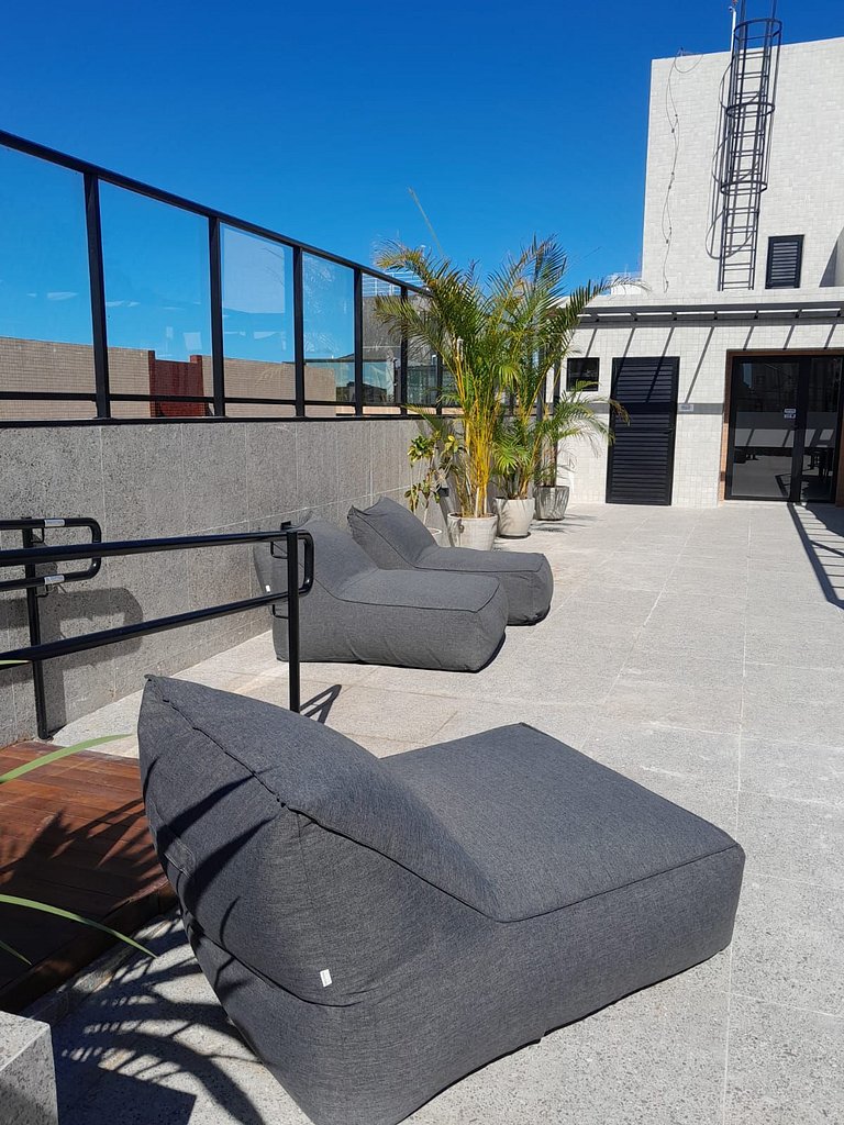 Flat Cabo Branco Aurea 409 50m do mar