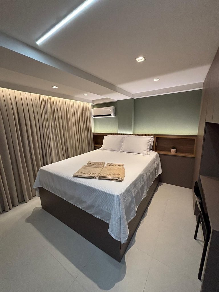 Flat Cabo Branco Aurea 409 50m do mar