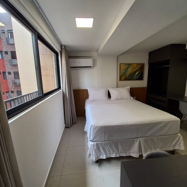 Flat Premium em Cabo Branco | 50m do Mar