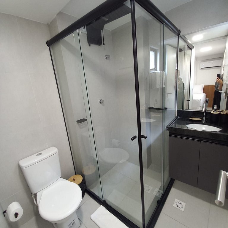 Flat Premium em Cabo Branco | 50m do Mar