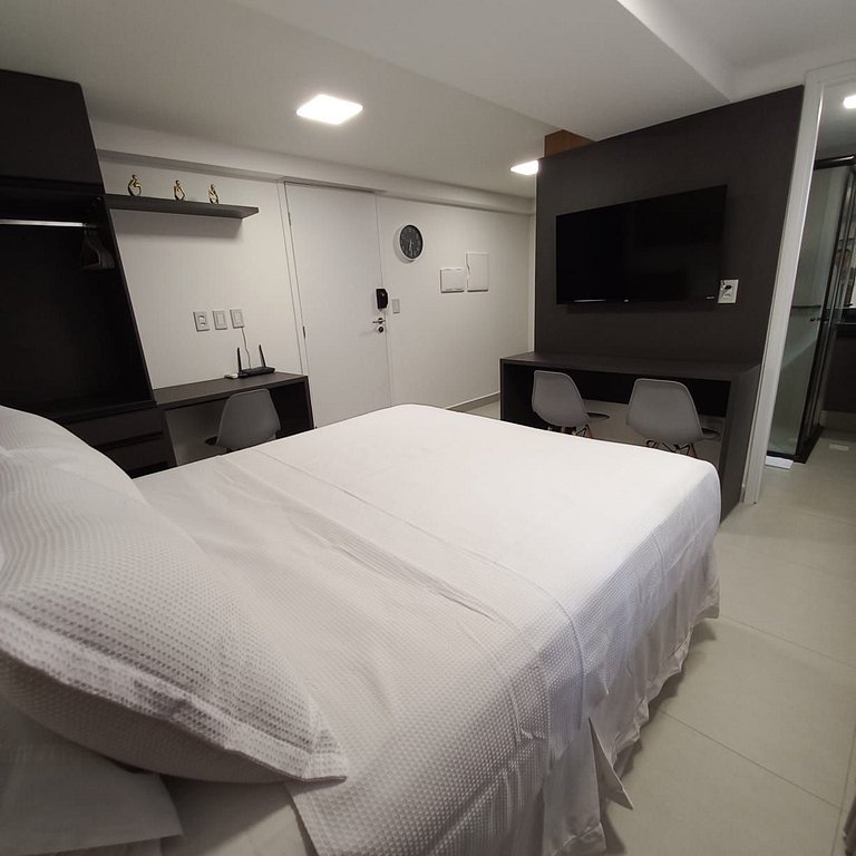 Flat Premium em Cabo Branco | 50m do Mar