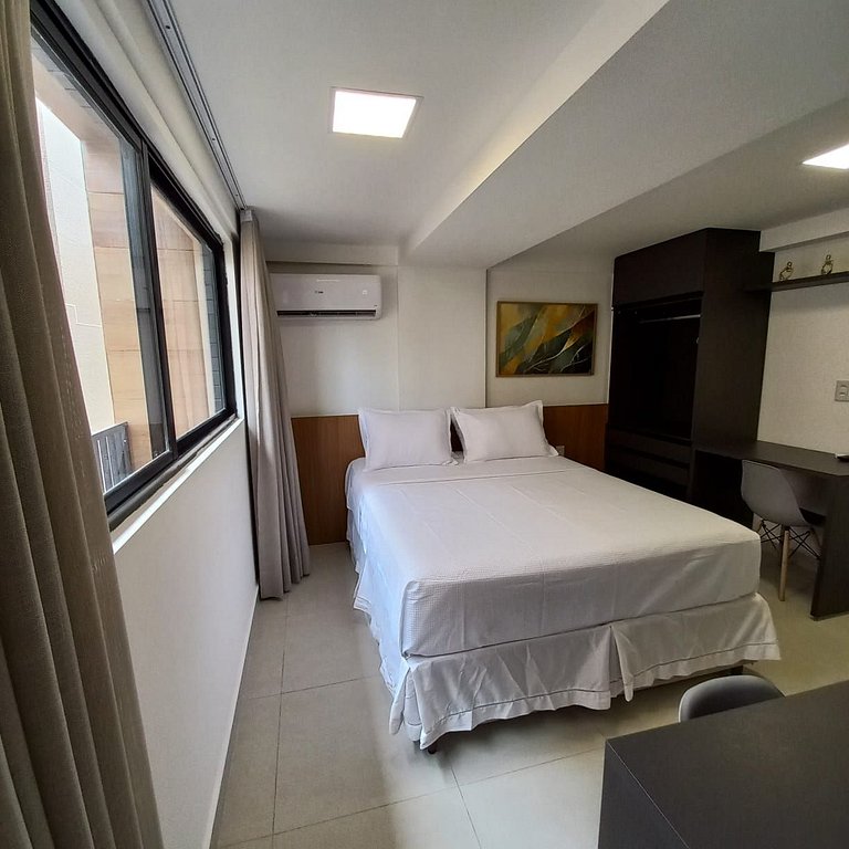 Flat Premium em Cabo Branco | 50m do Mar