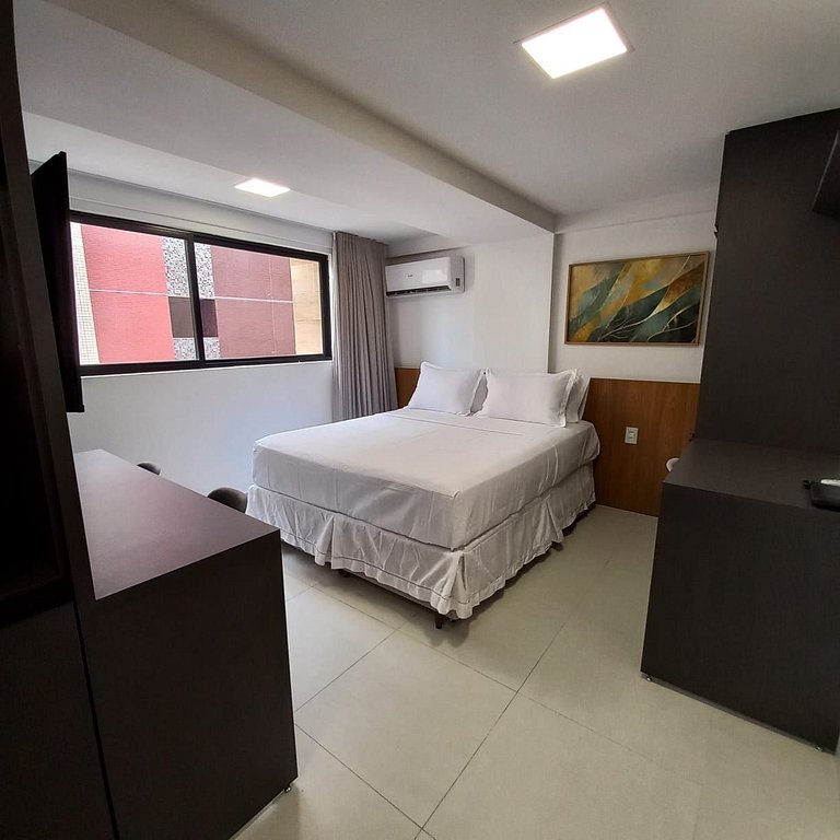 Flat Premium em Cabo Branco | 50m do Mar