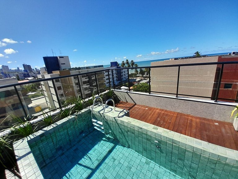 Flat Premium em Cabo Branco | 50m do Mar