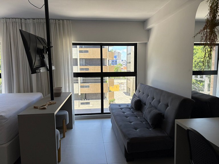 Flat Cabo Branco Aurea 50m do mar 402