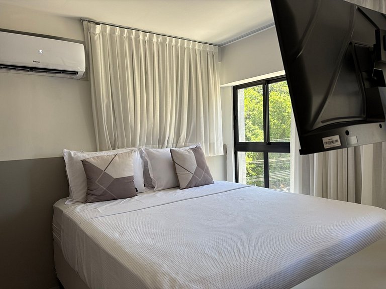 Flat Cabo Branco Aurea 50m do mar 402