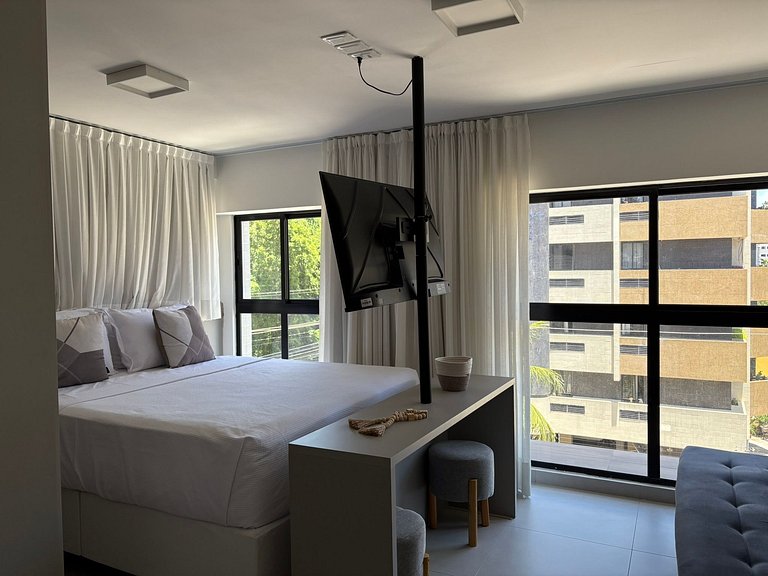 Flat Cabo Branco Aurea 50m do mar 402