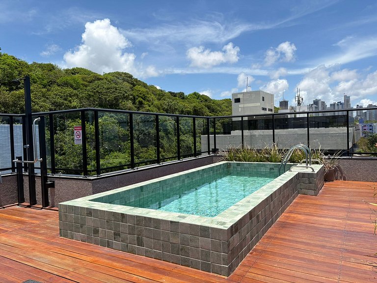 Flat Cabo Branco Aurea 50m do mar 402