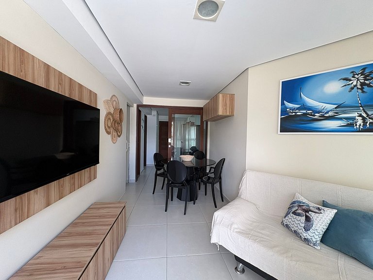 Apartamento Pe na areia Caribessa