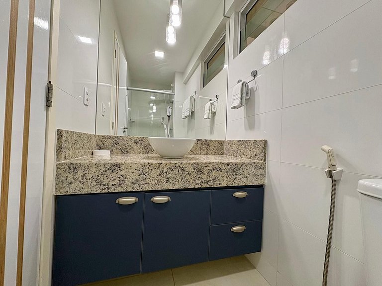 Pe na areia no Caribessa