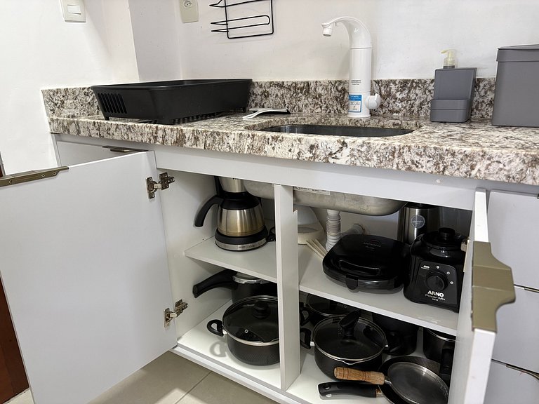 Lindo apartamento pé na areia