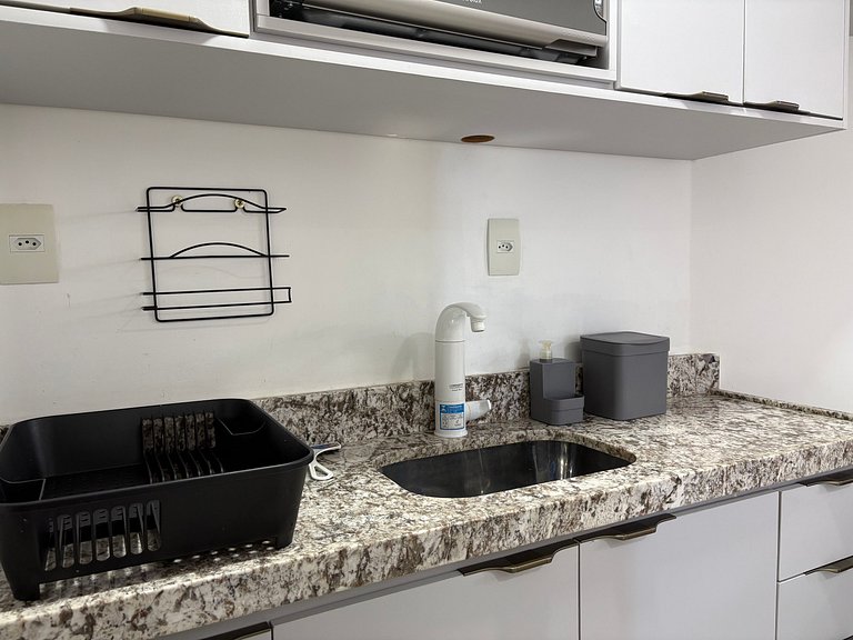 Lindo apartamento pé na areia