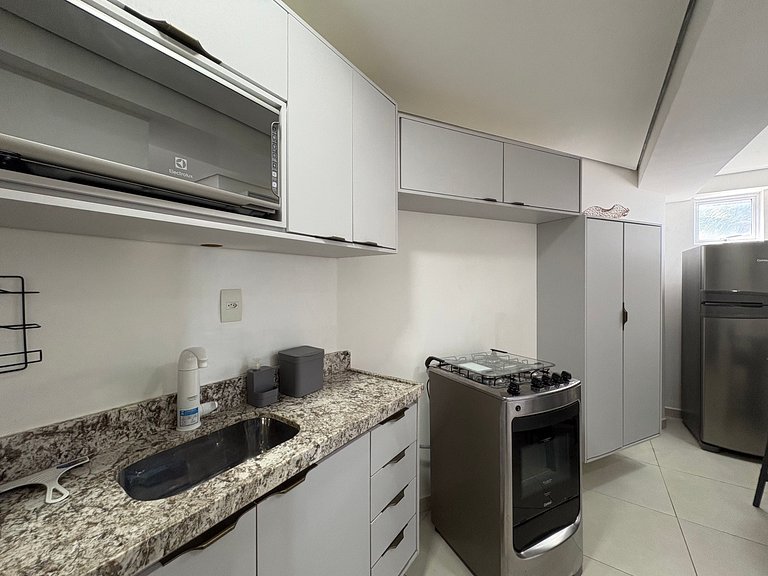 Lindo apartamento pé na areia