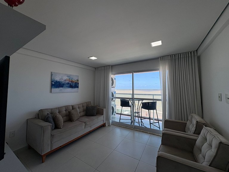Lindo apartamento pé na areia