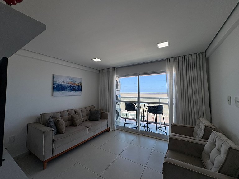 Lindo apartamento pé na areia