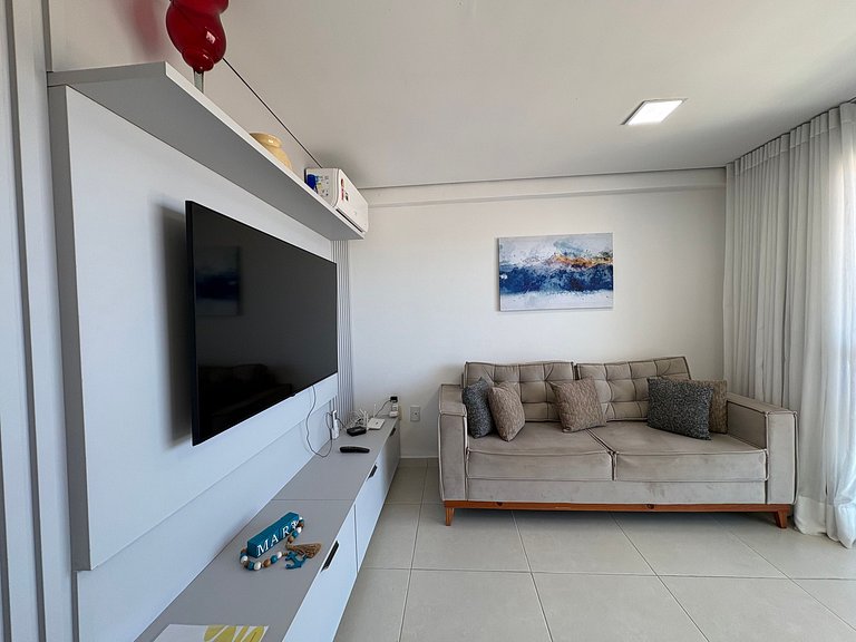 Lindo apartamento pé na areia
