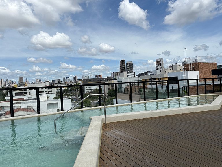 Flat no Restinga beira mar no Bessa